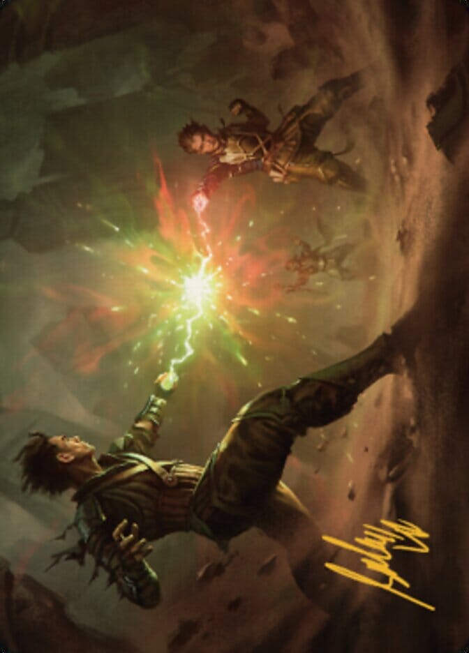 Brotherhood's End Art Card (Gold-Stamped Signature) [The Brothers' War Art Series] MTG Single Magic: The Gathering  | Multizone: Comics And Games