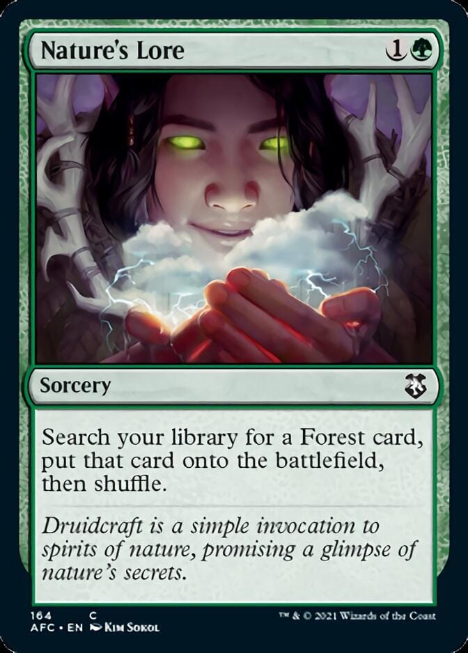 Nature's Lore [Dungeons & Dragons: Adventures in the Forgotten Realms Commander] MTG Single Magic: The Gathering  | Multizone: Comics And Games