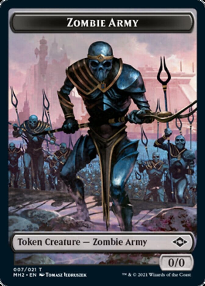 Zombie Army Token [Modern Horizons 2 Tokens] MTG Single Magic: The Gathering  | Multizone: Comics And Games