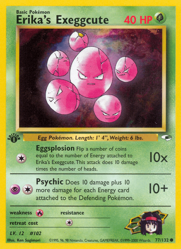 Erika's Exeggcute (77/132) [Gym Heroes 1st Edition] Pokemon Single Pokémon  | Multizone: Comics And Games