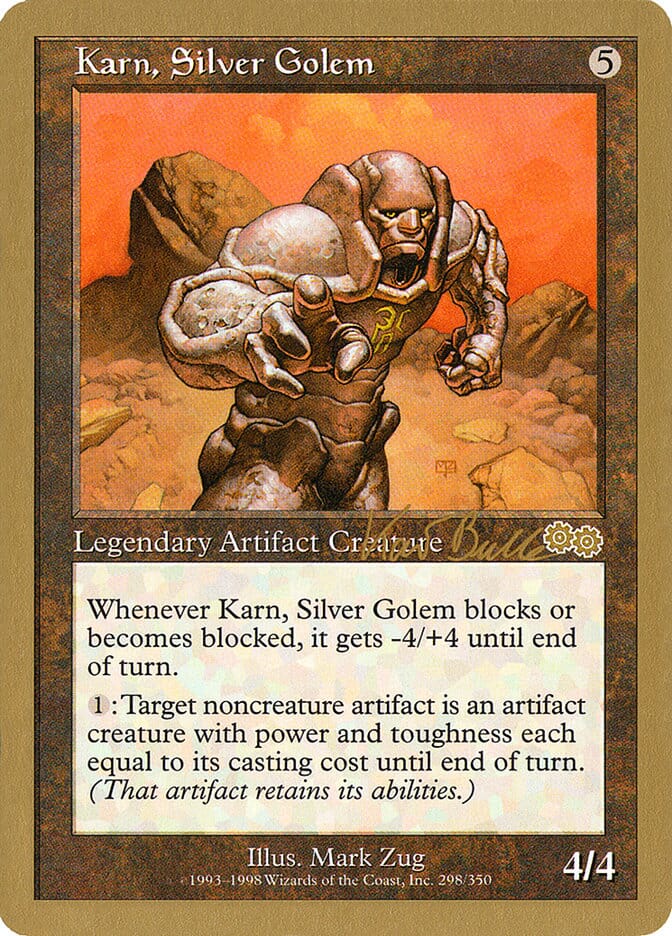 Karn, Silver Golem (Kai Budde) [World Championship Decks 1999] MTG Single Magic: The Gathering  | Multizone: Comics And Games