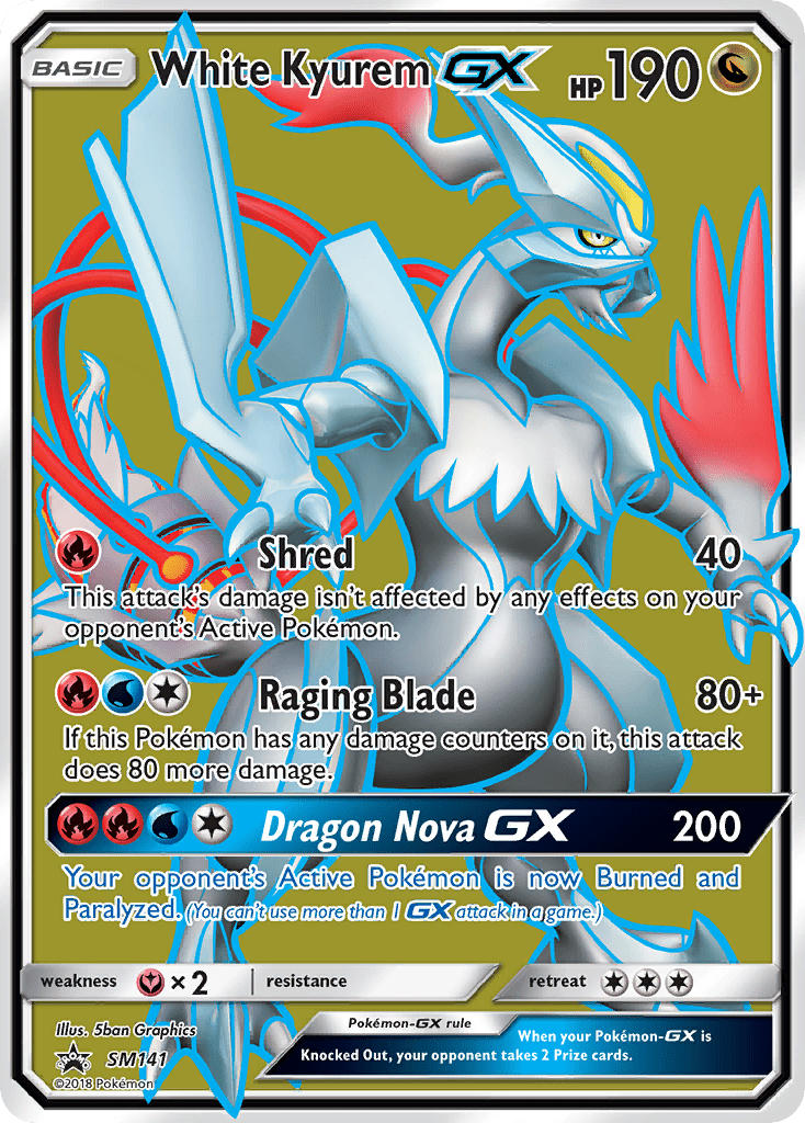 White Kyurem GX (SM141) [Sun & Moon: Black Star Promos] Pokemon Single Pokémon  | Multizone: Comics And Games