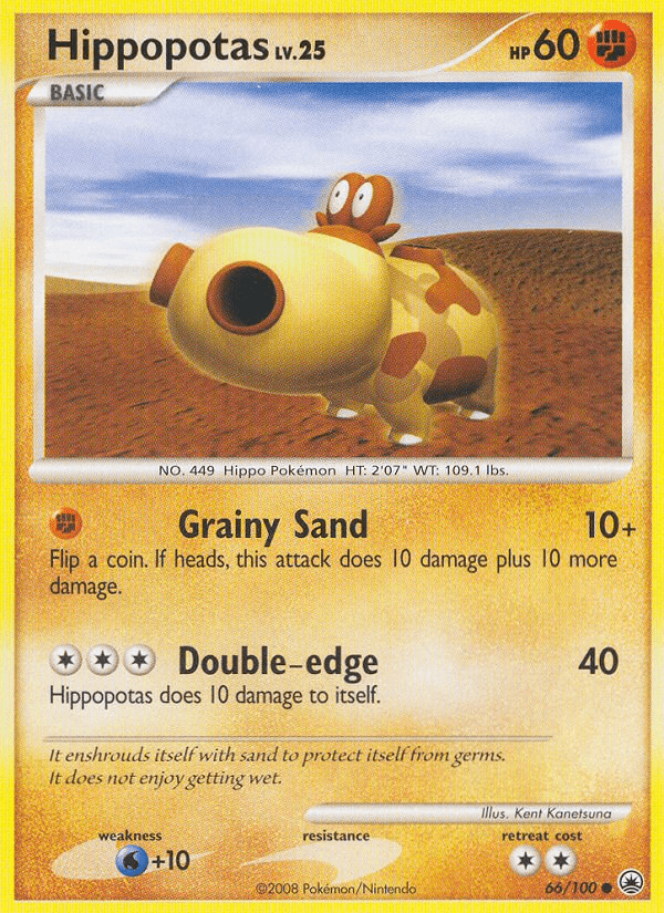 Hippopotas (66/100) [Diamond & Pearl: Majestic Dawn] Pokemon Single Pokémon  | Multizone: Comics And Games
