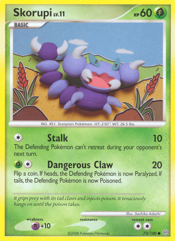 Skorupi (73/100) [Diamond & Pearl: Stormfront] Pokemon Single Pokémon  | Multizone: Comics And Games