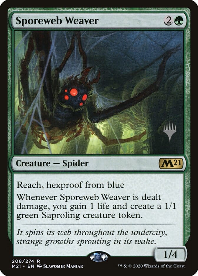 Sporeweb Weaver (Promo Pack) [Core Set 2021 Promos] MTG Single Magic: The Gathering  | Multizone: Comics And Games