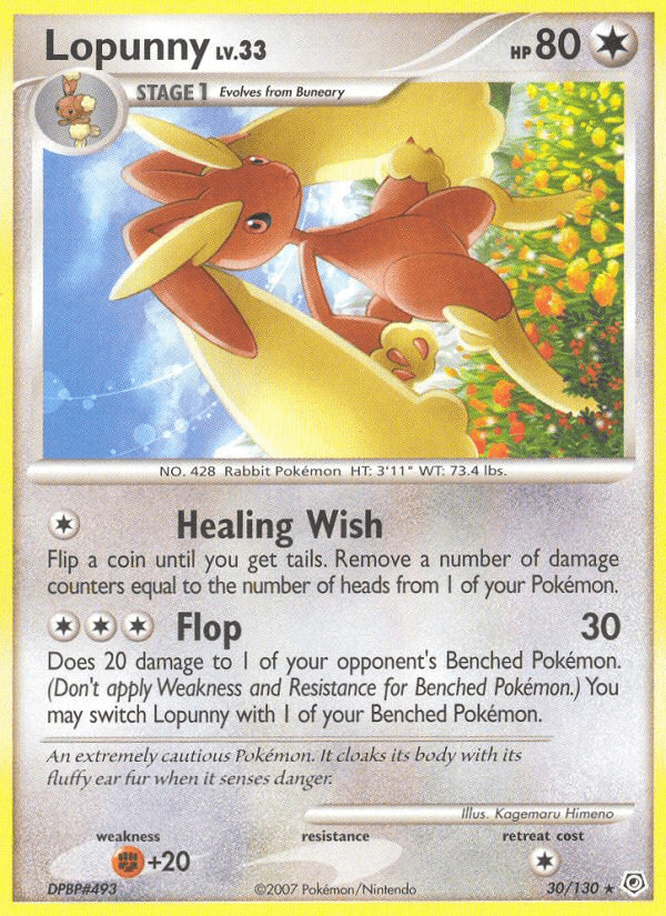 Lopunny (30/130) [Diamond & Pearl: Base Set] Pokemon Single Pokémon  | Multizone: Comics And Games