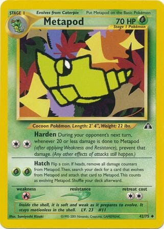 Metapod (42/75) [Neo Discovery Unlimited] Pokemon Single Pokémon  | Multizone: Comics And Games