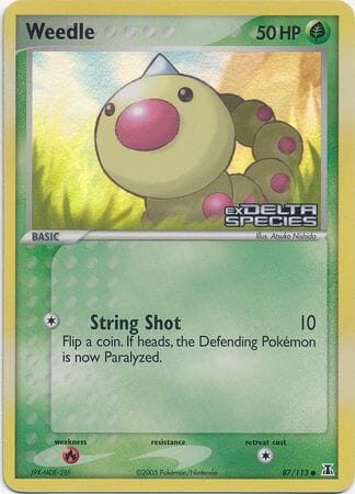 Weedle (87/113) (Stamped) [EX: Delta Species] Pokemon Single Pokémon  | Multizone: Comics And Games
