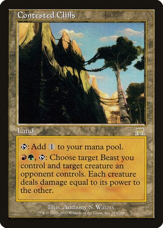 Contested Cliffs [Onslaught] MTG Single Magic: The Gathering  | Multizone: Comics And Games