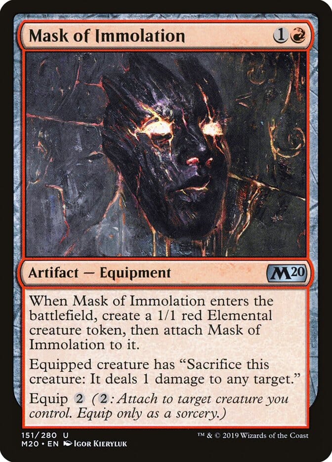 Mask of Immolation [Core Set 2020] MTG Single Magic: The Gathering  | Multizone: Comics And Games