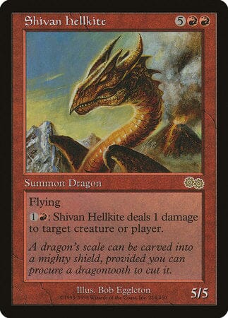 Shivan Hellkite [Urza's Saga] MTG Single Magic: The Gathering  | Multizone: Comics And Games