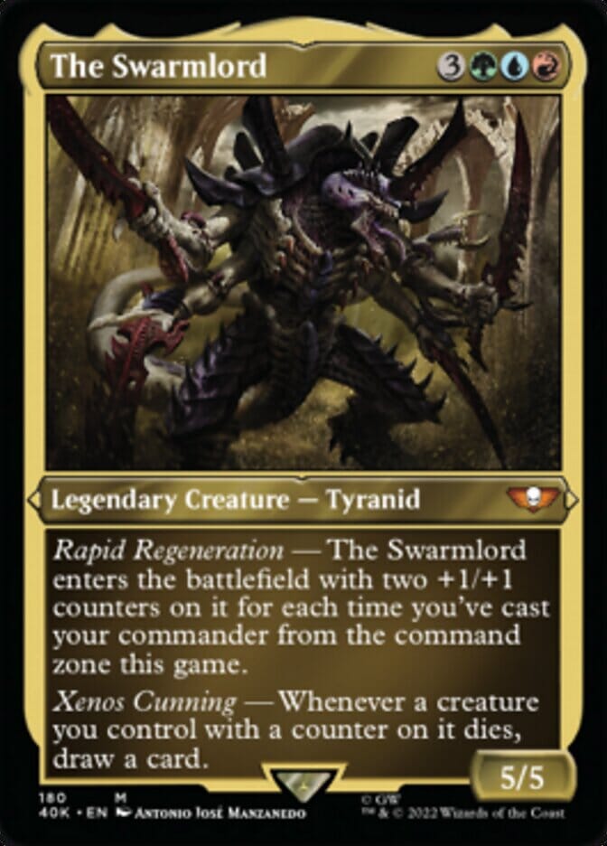 The Swarmlord (Display Commander) (Surge Foil) [Warhammer 40,000] MTG Single Magic: The Gathering  | Multizone: Comics And Games