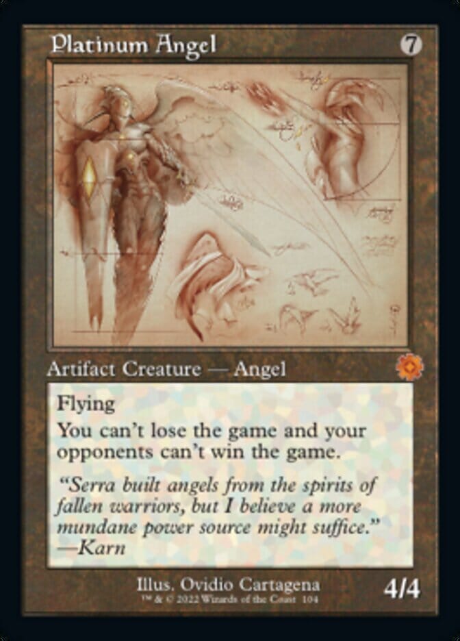 Platinum Angel (Retro Schematic) [The Brothers' War Retro Artifacts] MTG Single Magic: The Gathering  | Multizone: Comics And Games