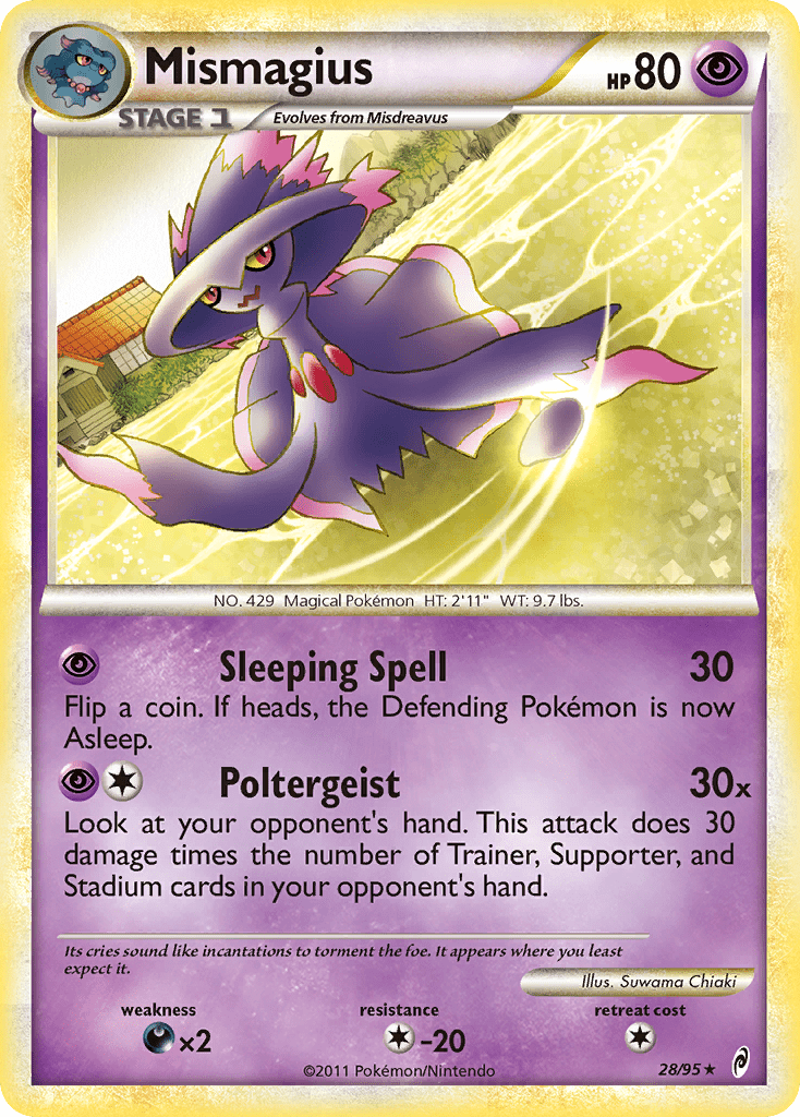 Mismagius (28/95) [HeartGold & SoulSilver: Call of Legends] Pokemon Single Pokémon  | Multizone: Comics And Games