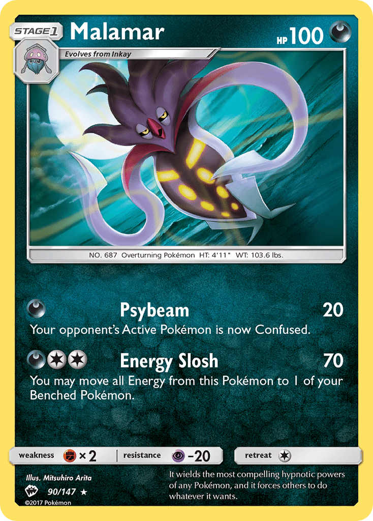 Malamar (90/147) [Sun & Moon: Burning Shadows] Pokemon Single Pokémon  | Multizone: Comics And Games