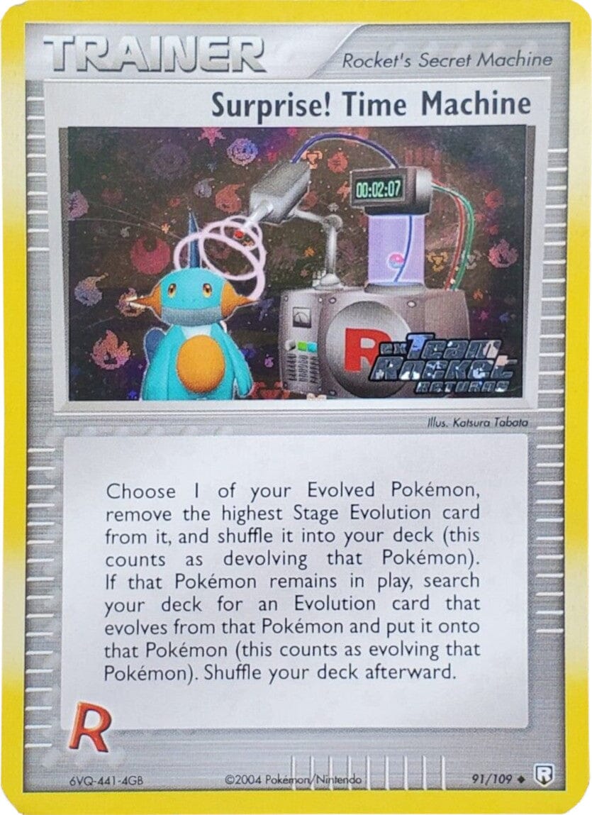 Surprise! Time Machine (91/109) (Stamped) [EX: Team Rocket Returns] Pokemon Single Pokémon  | Multizone: Comics And Games