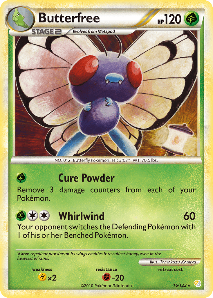Butterfree (16/123) [HeartGold & SoulSilver: Base Set] Pokemon Single Pokémon  | Multizone: Comics And Games