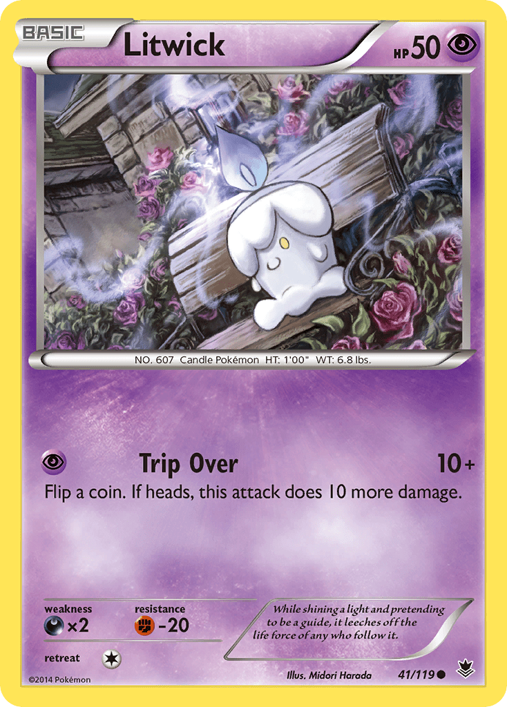 Litwick (41/119) [XY: Phantom Forces] Pokemon Single Pokémon  | Multizone: Comics And Games