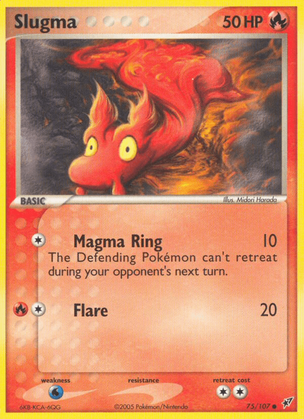 Slugma (75/107) [EX: Deoxys] Pokemon Single Pokémon  | Multizone: Comics And Games