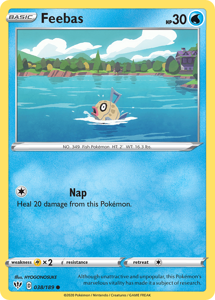 Feebas (038/189) [Sword & Shield: Darkness Ablaze] Pokemon Single Pokémon  | Multizone: Comics And Games