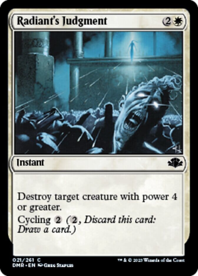 Radiant's Judgment [Dominaria Remastered] MTG Single Magic: The Gathering  | Multizone: Comics And Games