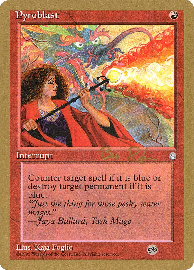 Pyroblast (Ben Rubin) (SB) [World Championship Decks 1998] MTG Single Magic: The Gathering  | Multizone: Comics And Games