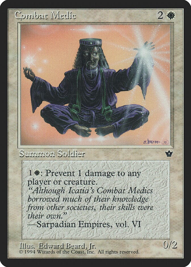Combat Medic (Edward P. Beard, Jr.) [Fallen Empires] MTG Single Magic: The Gathering  | Multizone: Comics And Games
