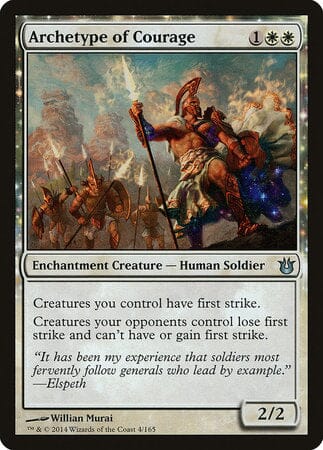 Archetype of Courage [Born of the Gods] MTG Single Magic: The Gathering  | Multizone: Comics And Games