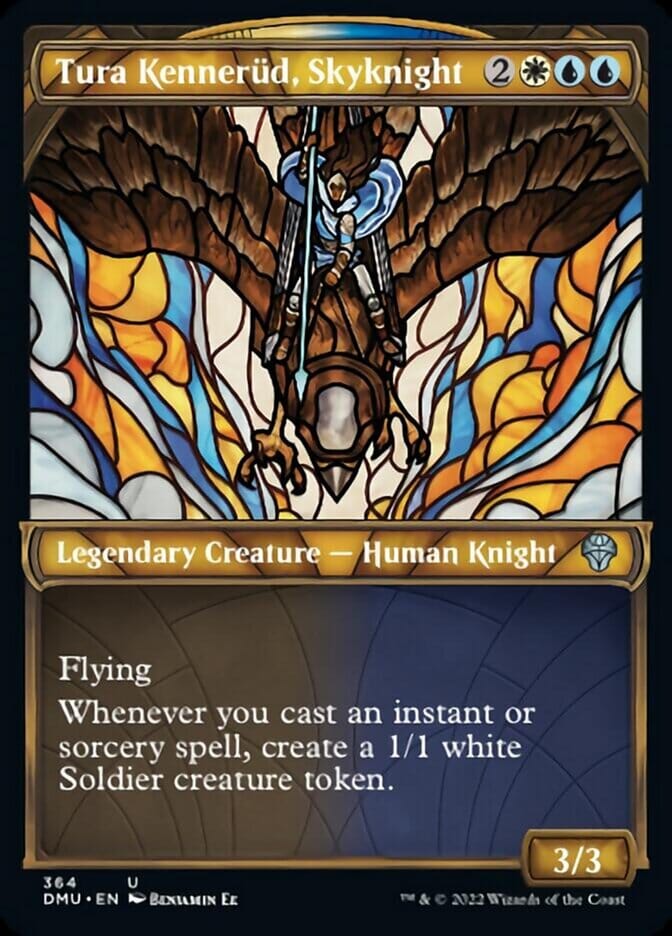 Tura Kennerud, Skyknight (Showcase Textured) [Dominaria United] MTG Single Magic: The Gathering  | Multizone: Comics And Games