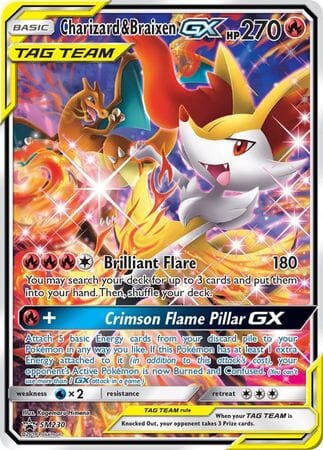 Charizard & Braixen GX (SM230) (Jumbo Card) [Sun & Moon: Black Star Promos] Pokemon Single Pokémon  | Multizone: Comics And Games