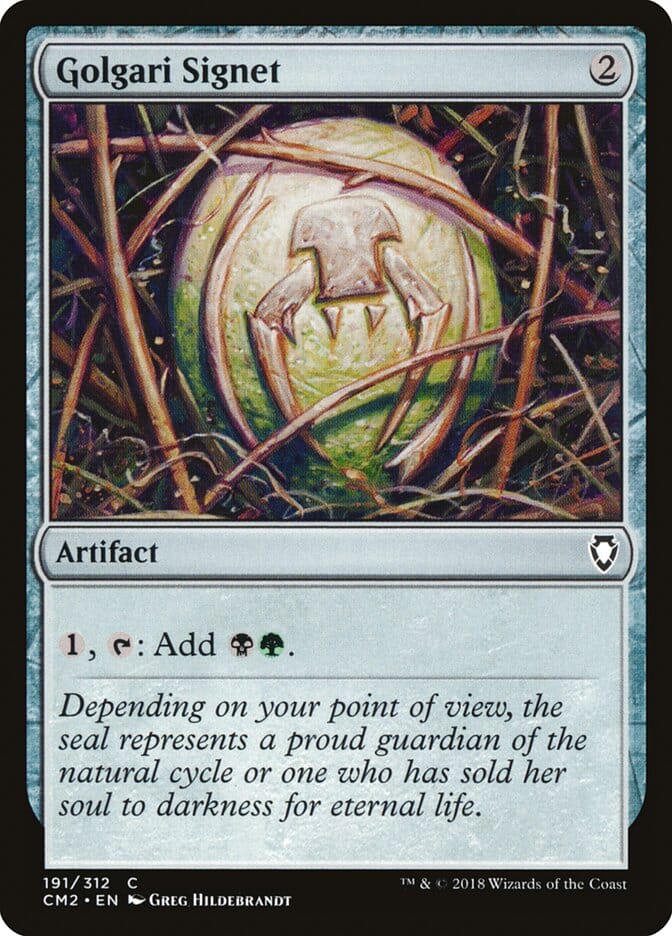 Golgari Signet (191/312) [Commander Anthology Volume II] MTG Single Magic: The Gathering  | Multizone: Comics And Games