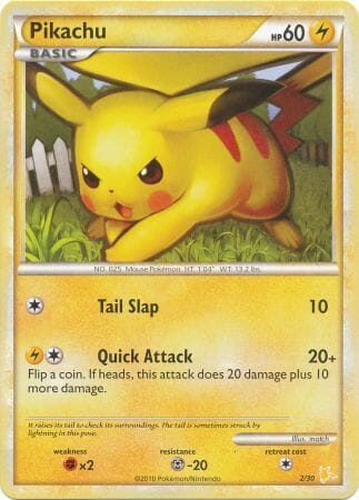 Pikachu (2/30) [HeartGold & SoulSilver: Trainer Kit - Raichu] Pokemon Single Pokémon  | Multizone: Comics And Games