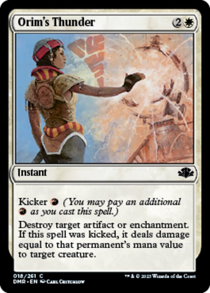 Orim's Thunder [Dominaria Remastered] MTG Single Magic: The Gathering  | Multizone: Comics And Games
