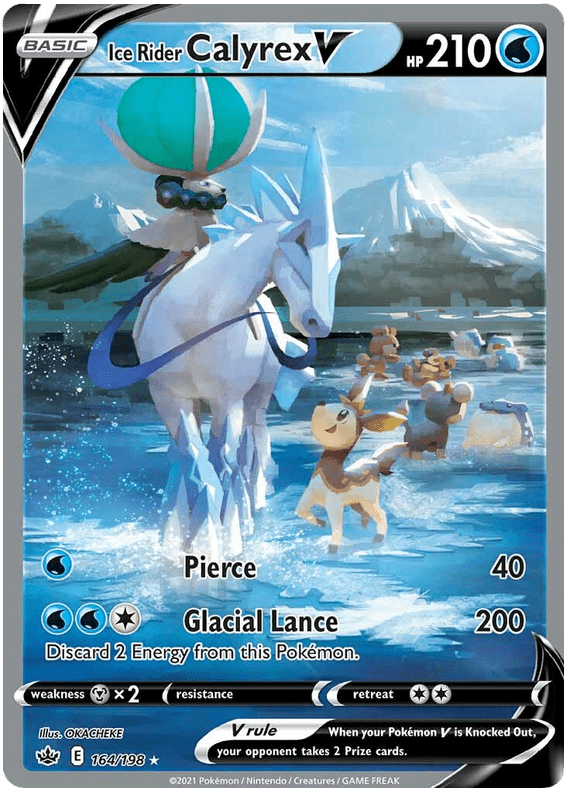 Ice Rider Calyrex V (164/198) [Sword & Shield: Chilling Reign] Pokemon Single Pokémon  | Multizone: Comics And Games