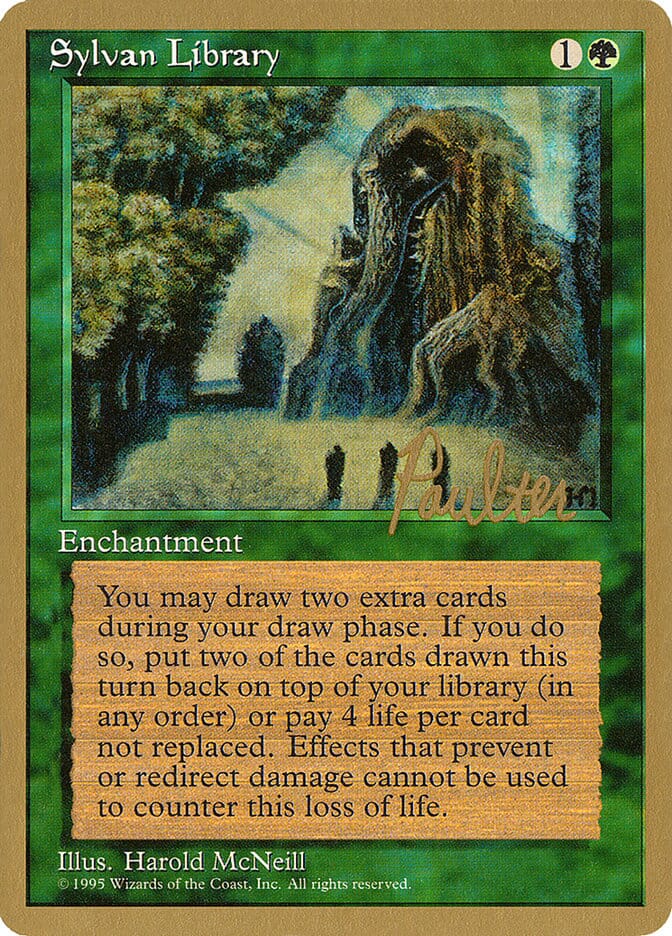 Sylvan Library (Preston Poulter) [Pro Tour Collector Set] MTG Single Magic: The Gathering  | Multizone: Comics And Games