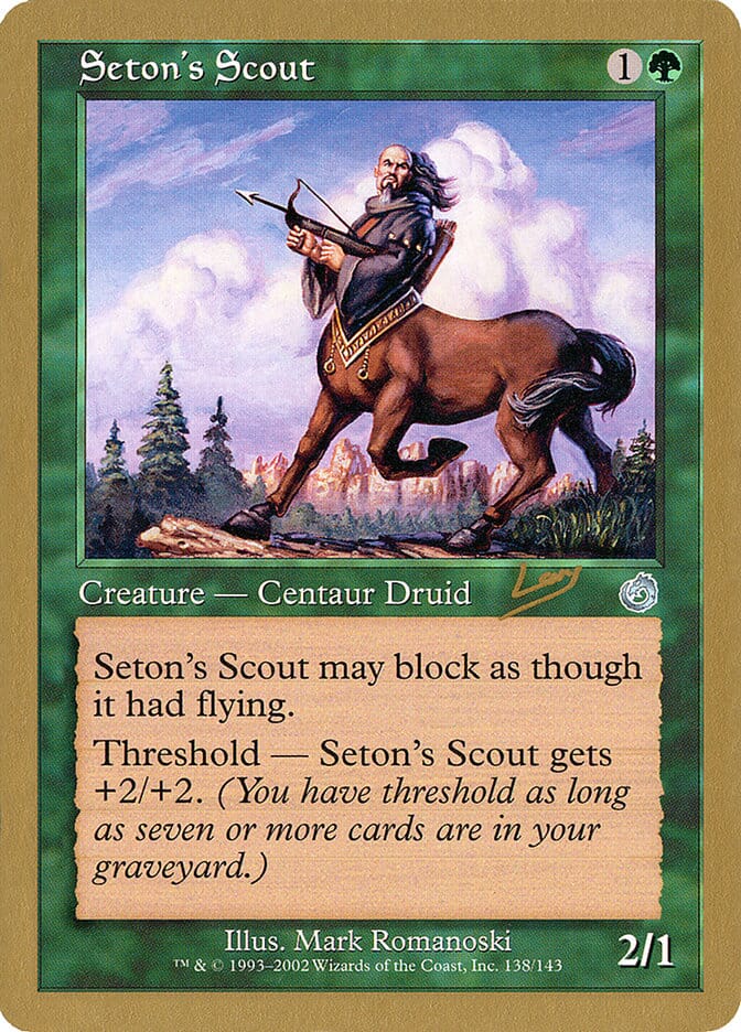 Seton's Scout (Raphael Levy) [World Championship Decks 2002] MTG Single Magic: The Gathering  | Multizone: Comics And Games