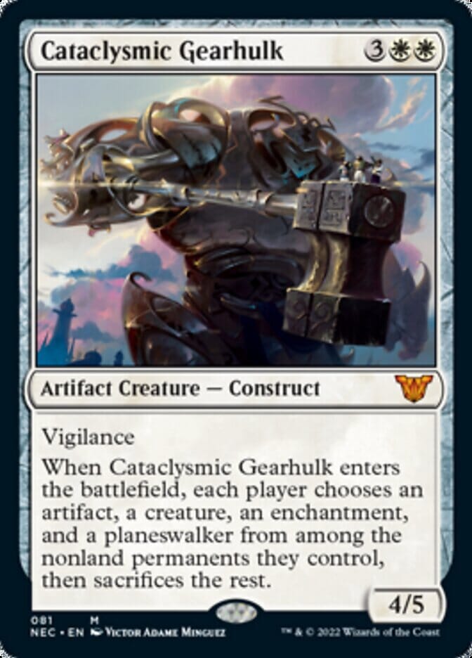 Cataclysmic Gearhulk [Kamigawa: Neon Dynasty Commander] MTG Single Magic: The Gathering  | Multizone: Comics And Games