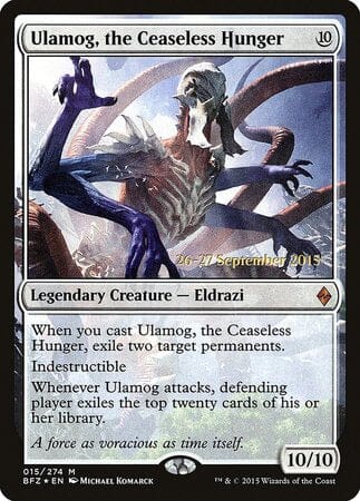 Ulamog, the Ceaseless Hunger [Battle for Zendikar Promos] MTG Single Magic: The Gathering  | Multizone: Comics And Games