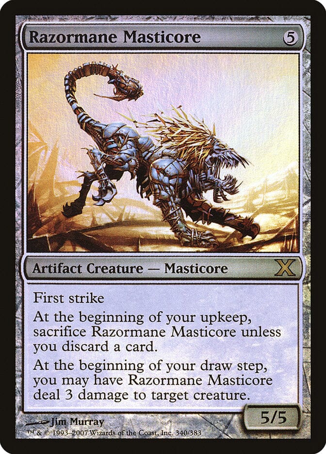 Razormane Masticore (Premium Foil) [Tenth Edition] MTG Single Magic: The Gathering  | Multizone: Comics And Games