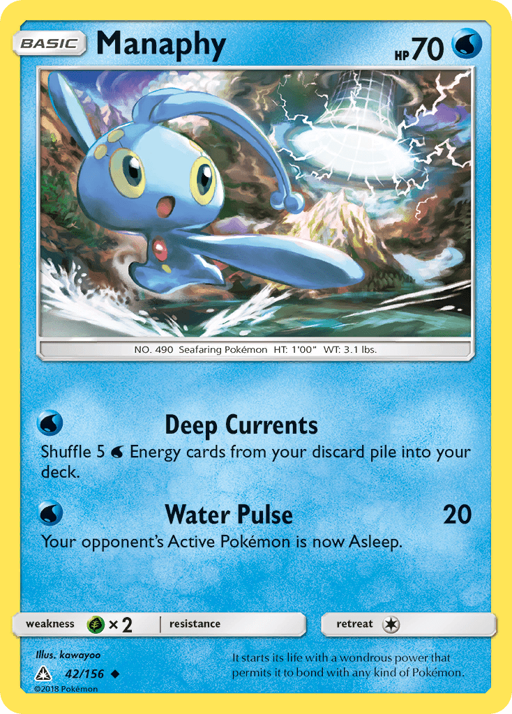 Manaphy (42/156) [Sun & Moon: Ultra Prism] Pokemon Single Pokémon  | Multizone: Comics And Games
