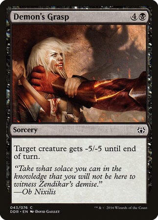 Demon's Grasp [Duel Decks: Nissa vs. Ob Nixilis] MTG Single Magic: The Gathering  | Multizone: Comics And Games