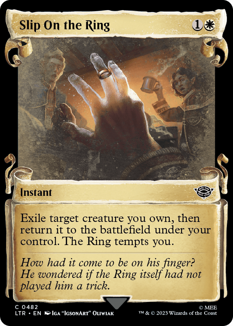 Slip on the Ring [The Lord of the Rings: Tales of Middle-Earth Showcase Scrolls] MTG Single Magic: The Gathering  | Multizone: Comics And Games