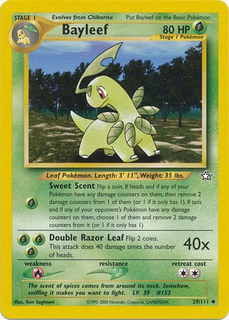 Bayleef (29/111) [Neo Genesis Unlimited] Pokemon Single Pokémon  | Multizone: Comics And Games
