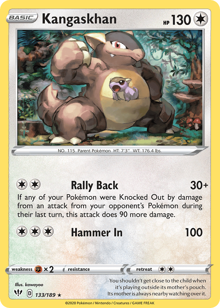 Kangaskhan (133/189) [Sword & Shield: Darkness Ablaze] Pokemon Single Pokémon  | Multizone: Comics And Games