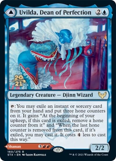 Uvilda, Dean of Perfection // Nassari, Dean of Expression [Strixhaven: School of Mages Prerelease Promos] MTG Single Magic: The Gathering  | Multizone: Comics And Games