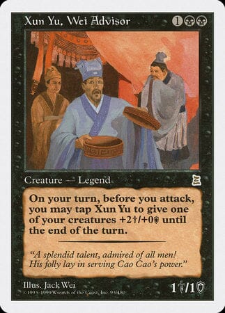 Xun Yu, Wei Advisor [Portal Three Kingdoms] MTG Single Magic: The Gathering  | Multizone: Comics And Games