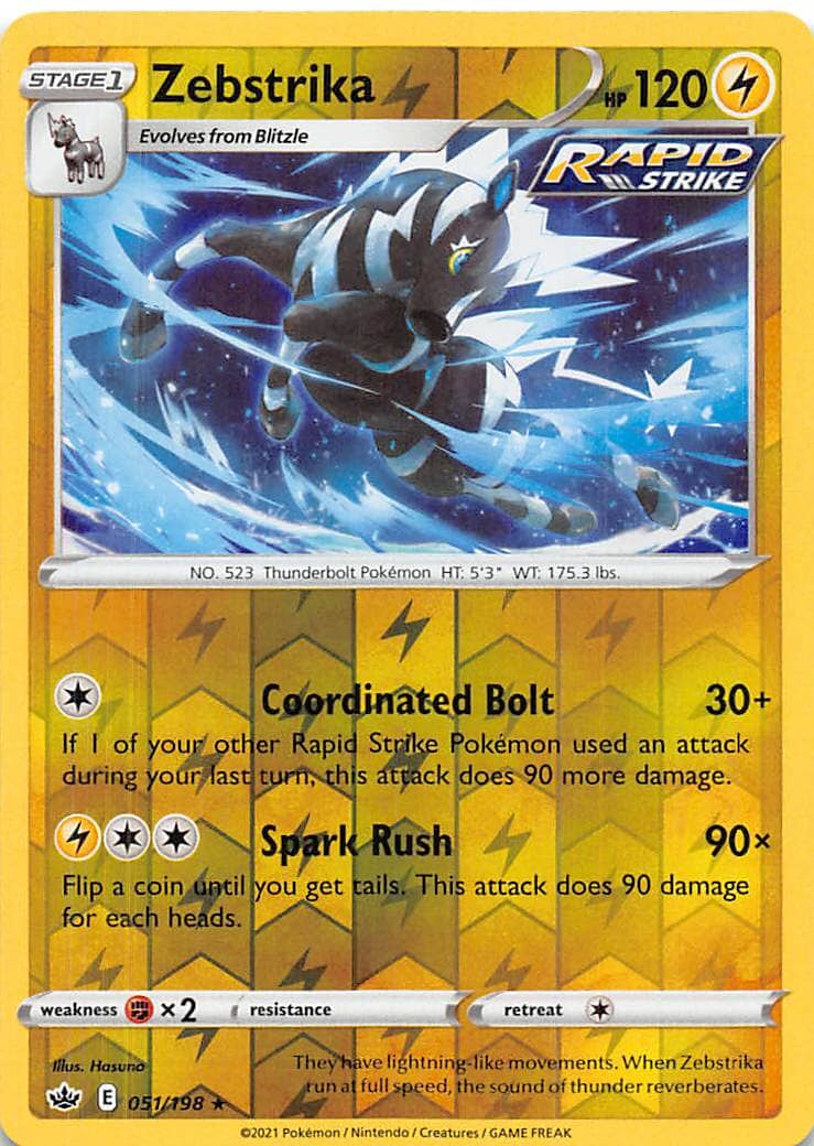 Zebstrika (051/198) [Sword & Shield: Chilling Reign] Pokemon Single Pokémon  | Multizone: Comics And Games