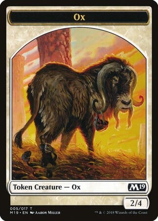 Ox Token [Core Set 2019 Tokens] MTG Single Magic: The Gathering  | Multizone: Comics And Games