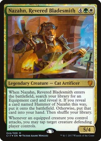 Nazahn, Revered Bladesmith [Commander 2017] MTG Single Magic: The Gathering  | Multizone: Comics And Games