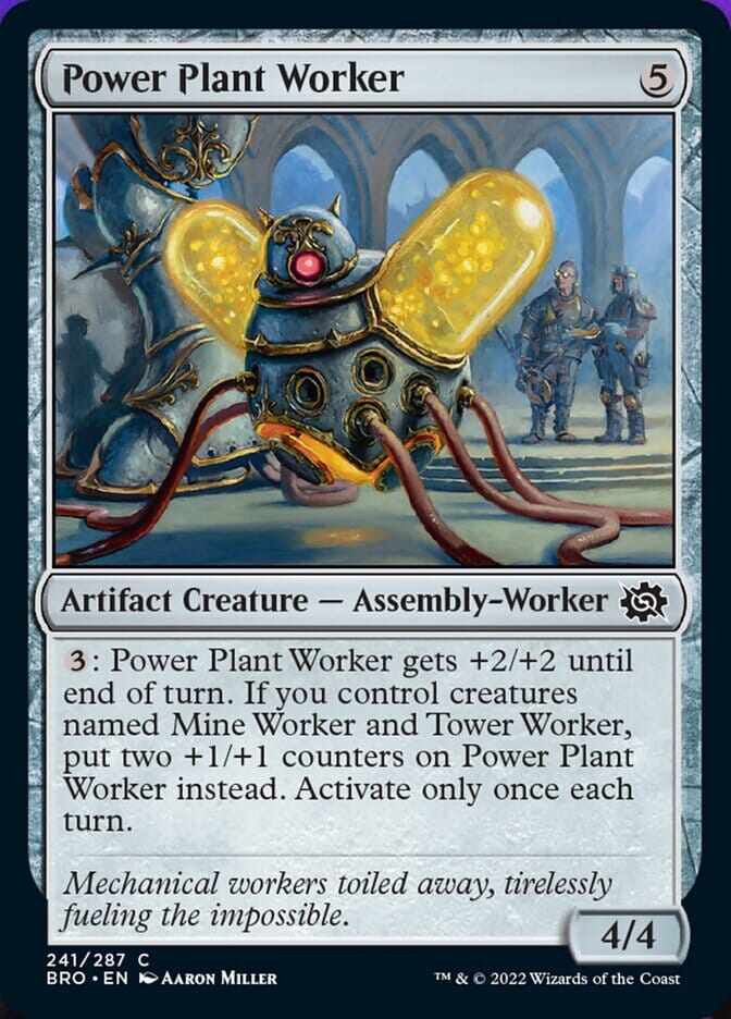 Power Plant Worker [The Brothers' War] MTG Single Magic: The Gathering  | Multizone: Comics And Games